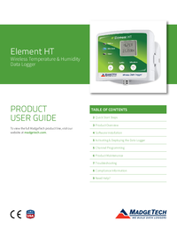 Thumbnail of document Manual - Element HT Wireless Humidity and Temperature Data Logger